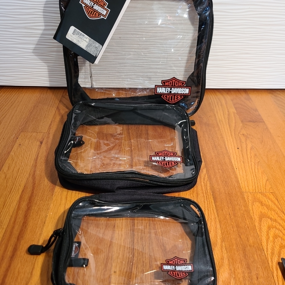 Harley-Davidson Licensed Clear Packing Cubes 3-pc set NWT
